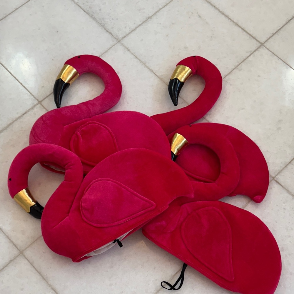 Pink Flamingo Costume Headpieces. One size